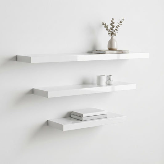 Minimalist Floating Wall Shelf Set