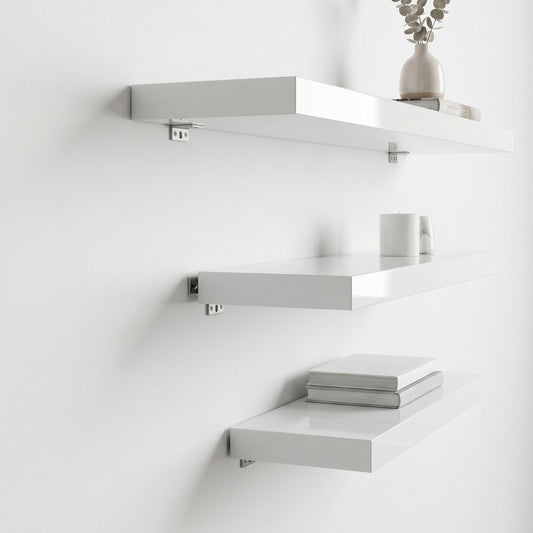 Minimalist Floating Wall Shelf Set